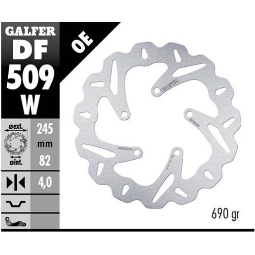 disco freno moto galfer wave fijo 245x4mm df509w
