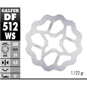 disco freno moto moto galfer wave fijo 300x4mm df5
