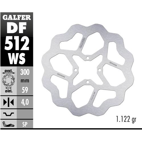 disco freno moto moto galfer wave fijo 300x4mm df5