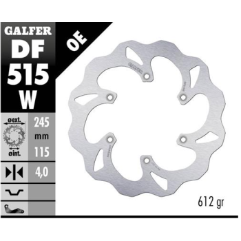 disco freno moto galfer wave fijo 245x4mm df515w