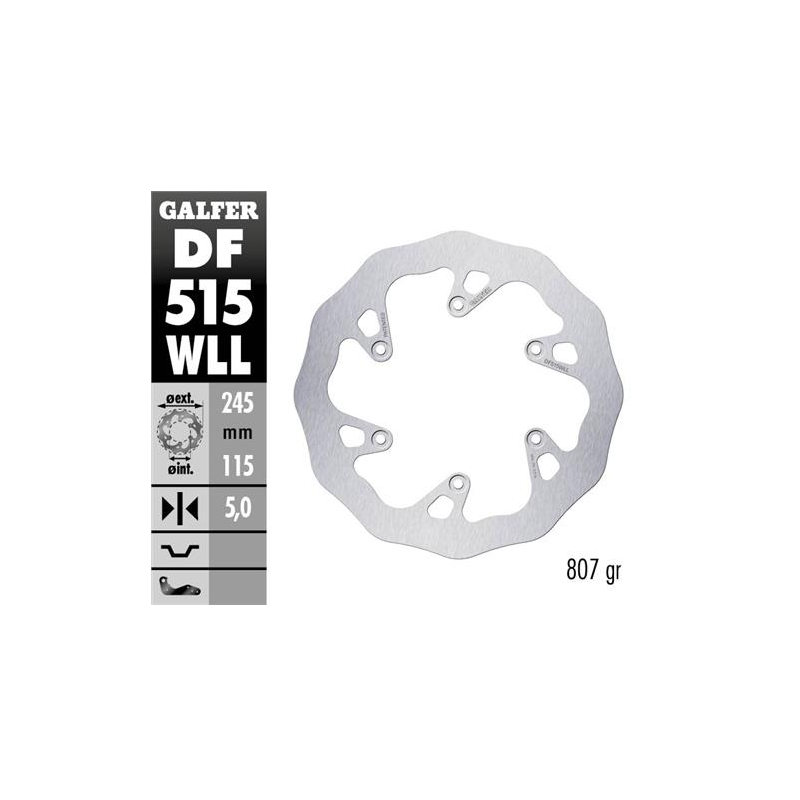 disco freno moto galder wave fijo solido df515wll