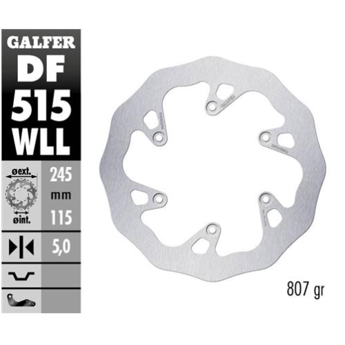 disco freno moto galder wave fijo solido df515wll