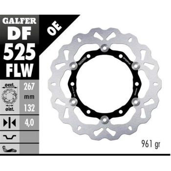 disco freno moto galfer wave flotante 267x4mm df52