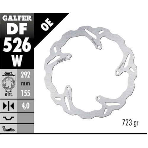 disco freno moto galfer wave fijo 292x4mm df526w