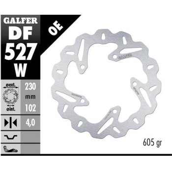disco freno moto galfer wave fijo 230x4mm df527w