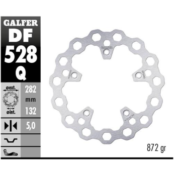 disco de freno trasero galfer df528q cubiq 282x5 mm yamaha t max 530 560