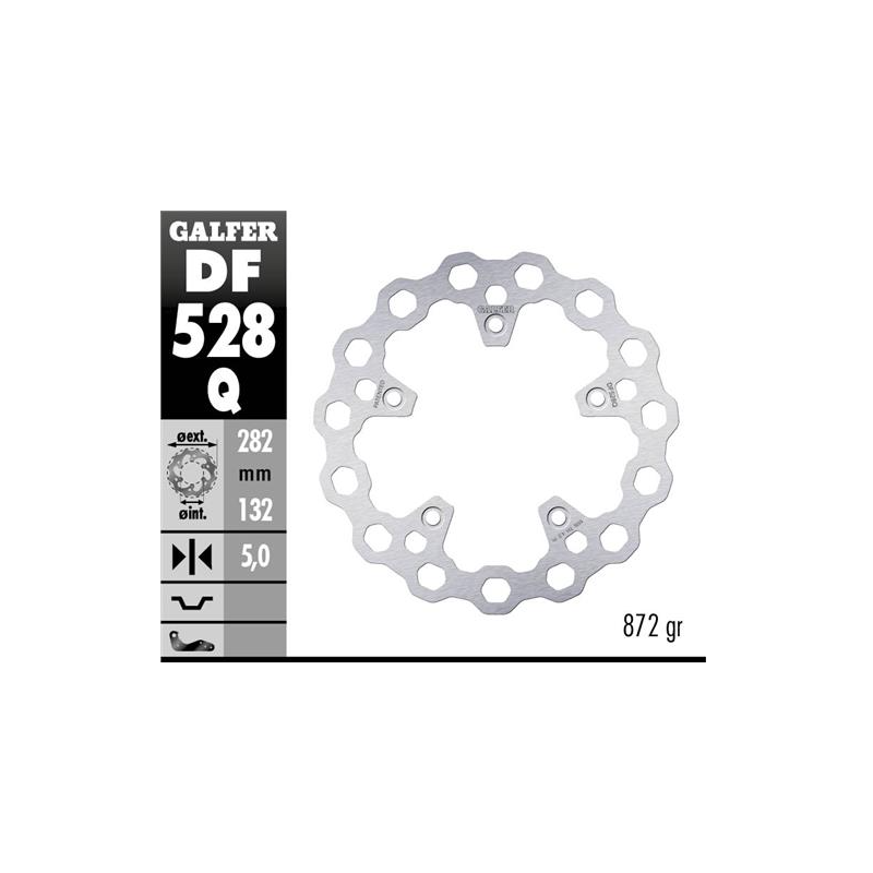 disco de freno trasero galfer df528q cubiq 282x5 mm yamaha t max 530 560
