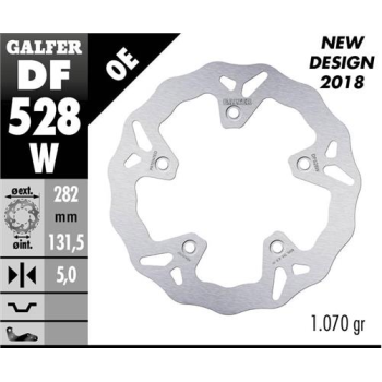 disco de freno trasero galfer df528w wave fijo 282x5 mm para yamaha t max 530