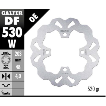 disco freno moto galfer wave fijo 203x4mm df530w