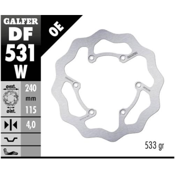 disco freno moto galfer wave fijo 240x4mm df531w