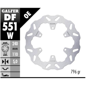 disco freno moto galfer wave fijo 240x5mmdf551w