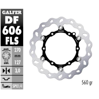 disco freno moto galfer wave flotante 270x3mm df60