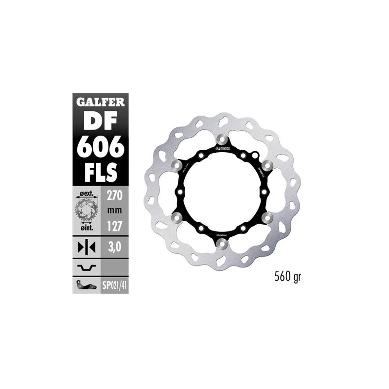 disco freno moto galfer wave flotante 270x3mm df60
