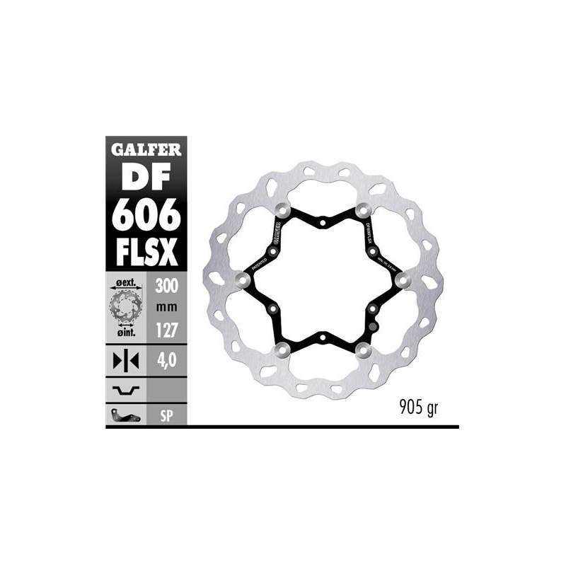 disco freno moto galfer wave flotante df606flsx