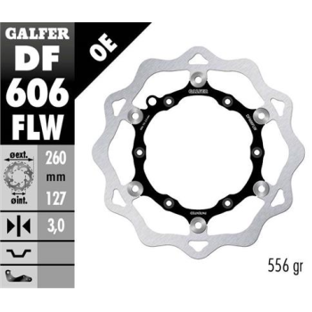 disco freno moto galfer wave flotante 260x3 2mm df