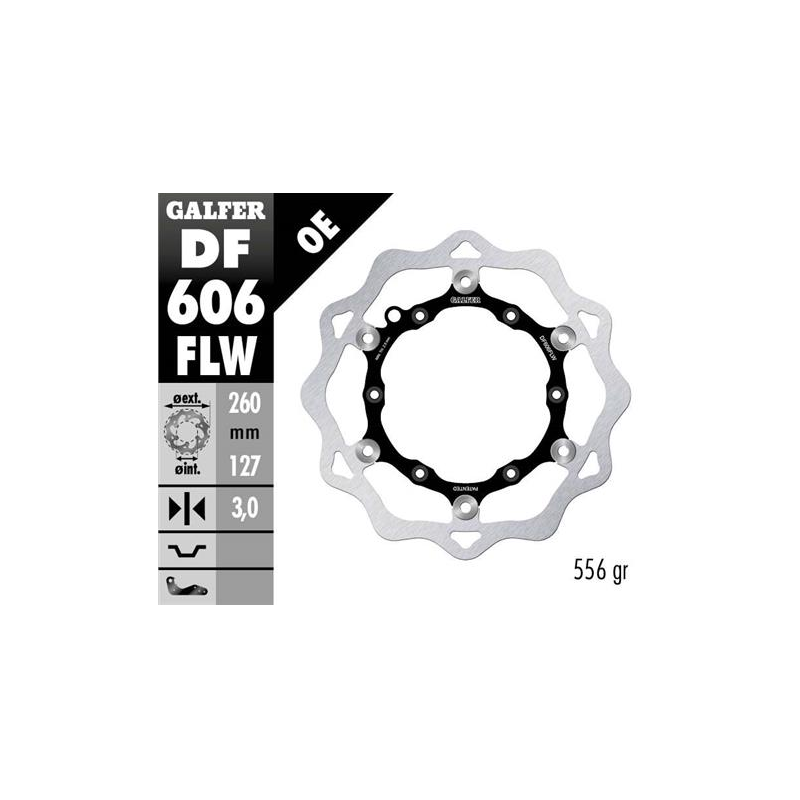 disco freno moto galfer wave flotante 260x3 2mm df