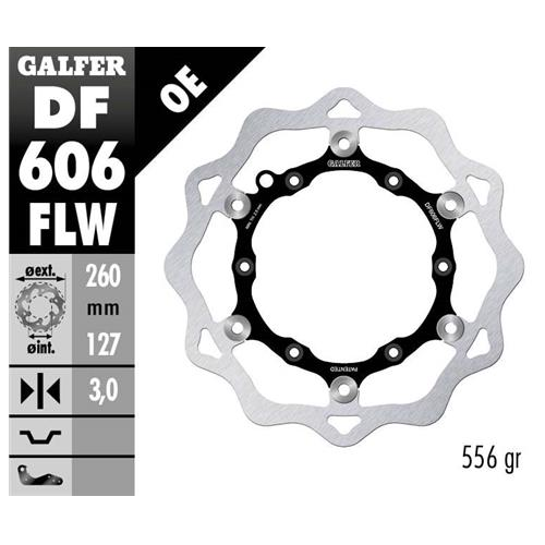 disco freno moto galfer wave flotante 260x3 2mm df