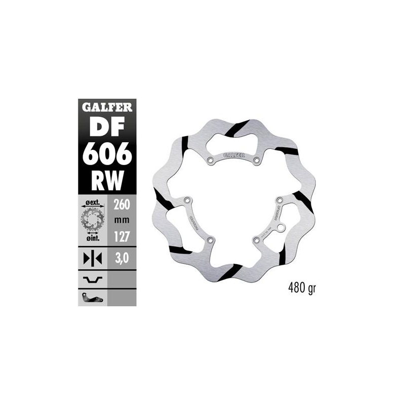 disco freno delantero wave galfer df606rw 260x3 mm 6 tornillos o143 ktm husqvarna gasgas