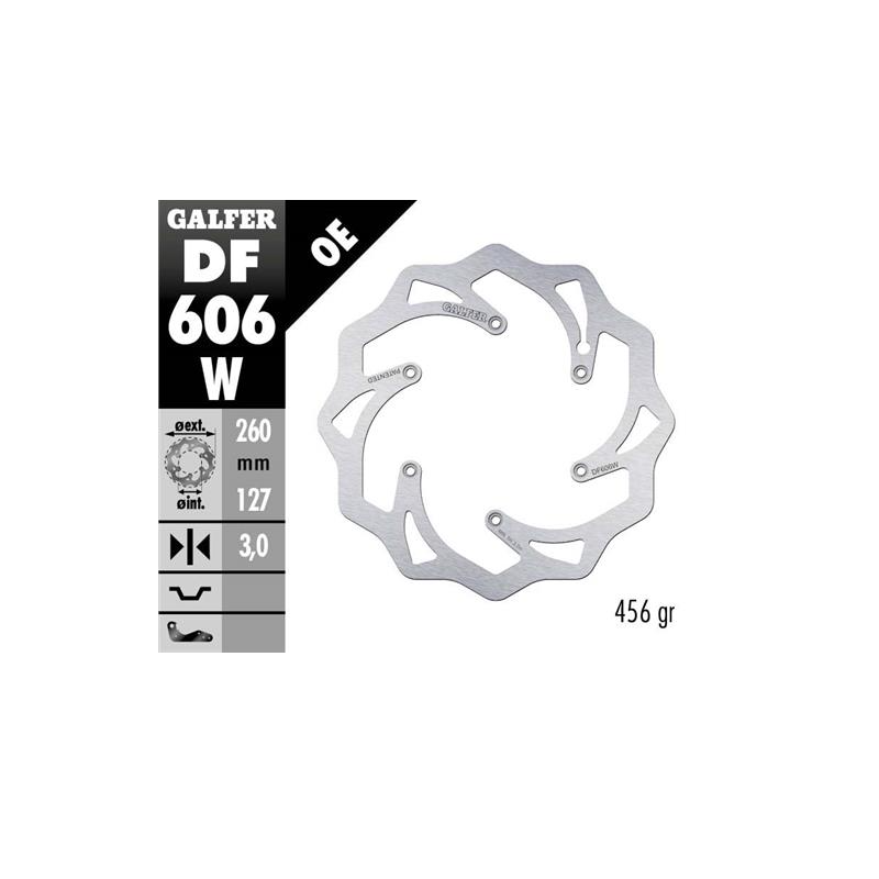 disco freno moto galfer wave fijo 260x3 2mm df606w