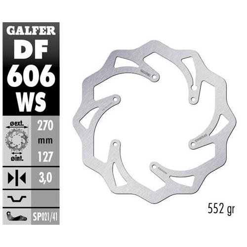 disco freno moto moto galfer wave fijo 270x3mm df6