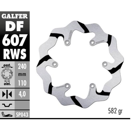 disco freno moto galfer wave fijo 240x4mm df607rws