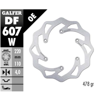 disco freno moto galfer wave fijo 220x4mm df607w