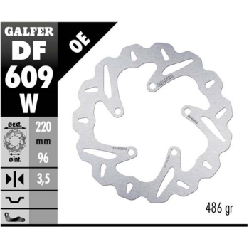 disco freno moto galfer wave fijo 220x3mm df609w