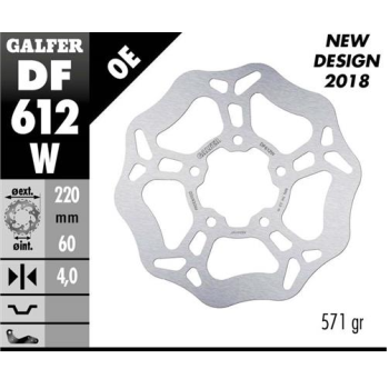 disco freno moto galfer wave fijo 220x4mm df612w