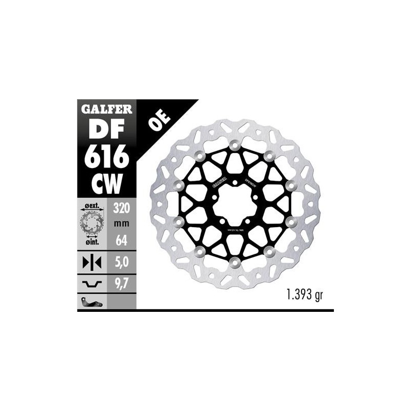 disco de freno delantero ktm 890 smt df616cw