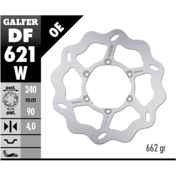 disco freno moto galfer wave fijo 240x4mm df621w