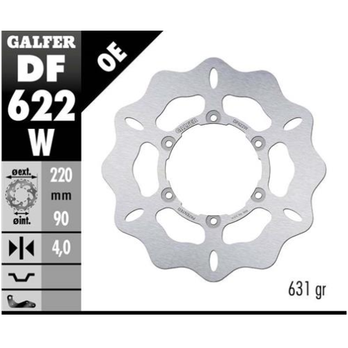 disco freno moto galfer wave fijo 220x4mm df622w