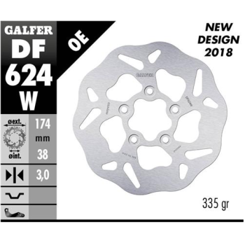 disco freno moto galfer wave fijo 174x3mm df624w