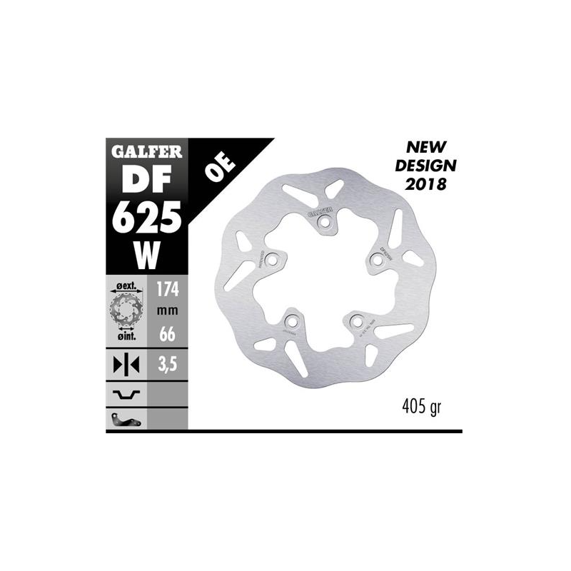 disco freno moto galfer wave fijo 174x3mm df625w