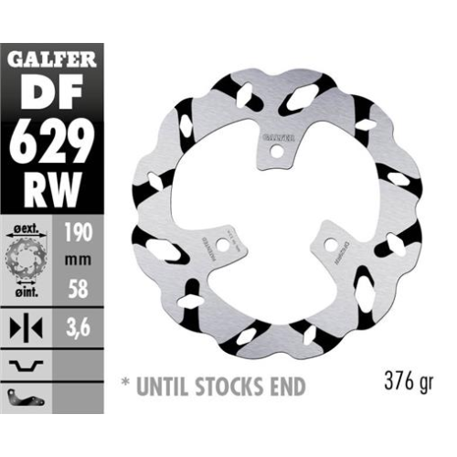 disco freno moto galfer wave fijo 190x3 6mm df629r