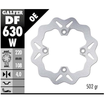disco freno moto galfer wave fijo 220x4mm df630w