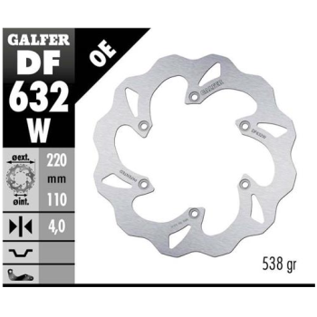 disco freno moto galfer wave fijo 220x4mm df632w