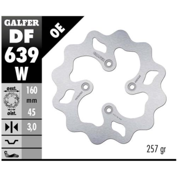 disco freno moto galfer wave fijo 160x3mm df639w