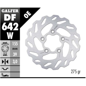 disco freno moto galfer wave fijo 155x3mm df642w