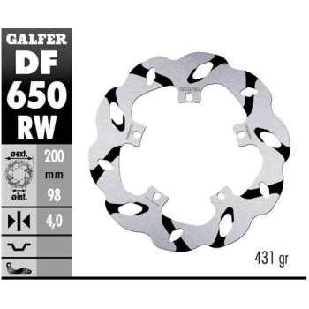 disco freno moto galder wave fijo 200x4mm df650rw