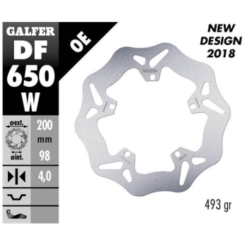 disco freno galfer df650w wave 200x4 mm 5 tornillos o108 5 piaggio hexagon fly delantero
