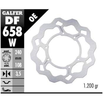 disco freno moto galfer wave fijo 240x3 5mm df658w