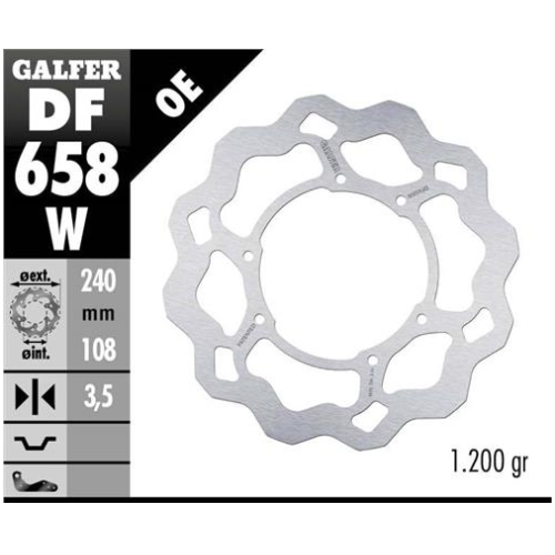 disco freno moto galfer wave fijo 240x3 5mm df658w