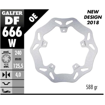 disco freno moto galfer wave fijo 240x4mm df666w