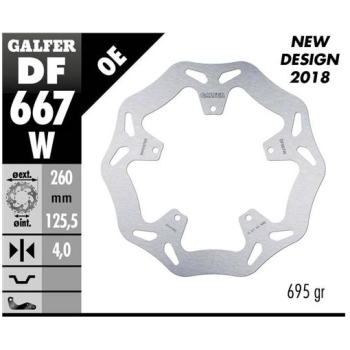 disco freno galfer df667wgal wave 260x4 mm 5 tornillos o140 5 piaggio beverly 500