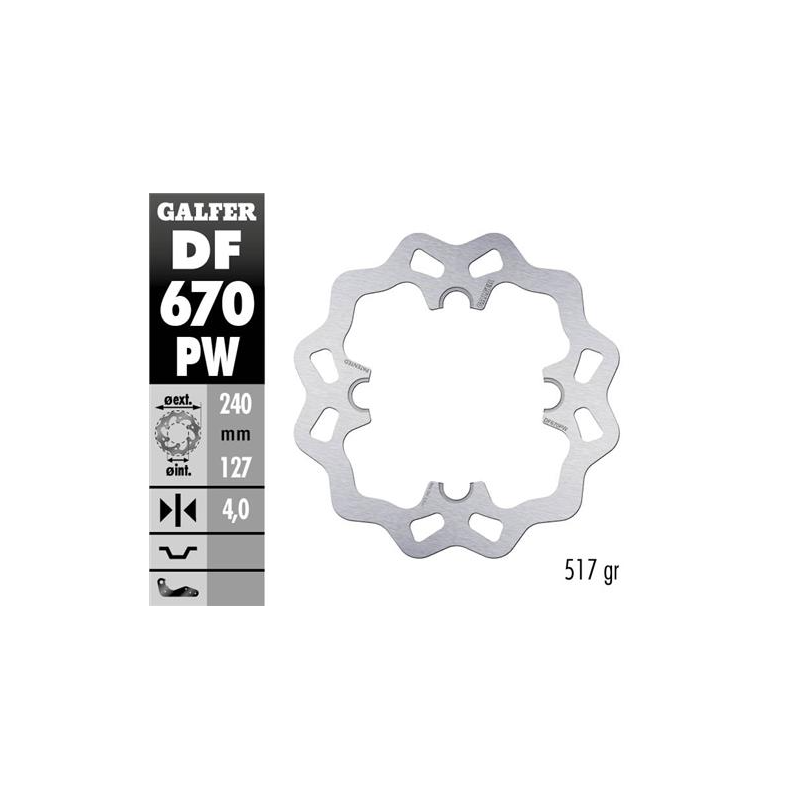 disco freno moto galfer wave fijo 240x4mm df670pw