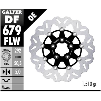 disco freno moto galfer wave flotante 292x5mm df67