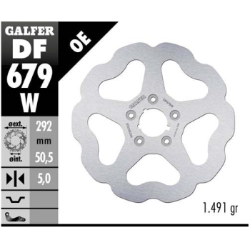 disco freno moto galfer wave fijo 292x5mm df679w