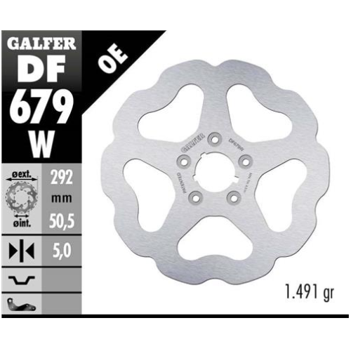 disco freno moto galfer wave fijo 292x5mm df679w