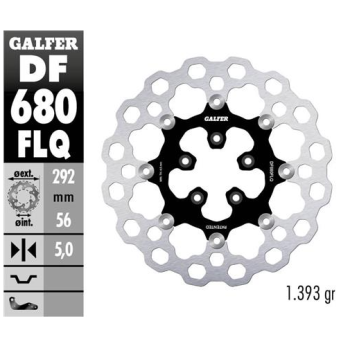 disco freno moto flotante galfer qubic 292x5mm df6