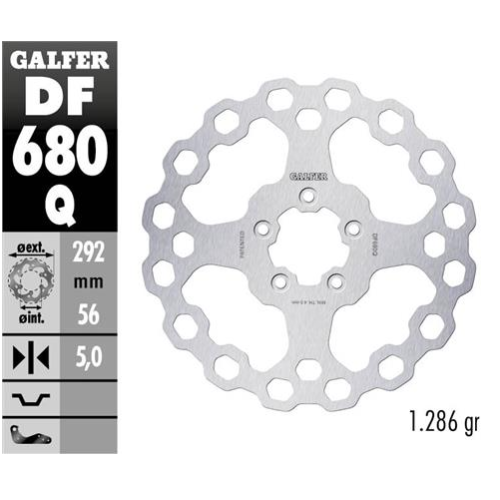 disco freno moto moto fijo galfer qubic 292x5mm df